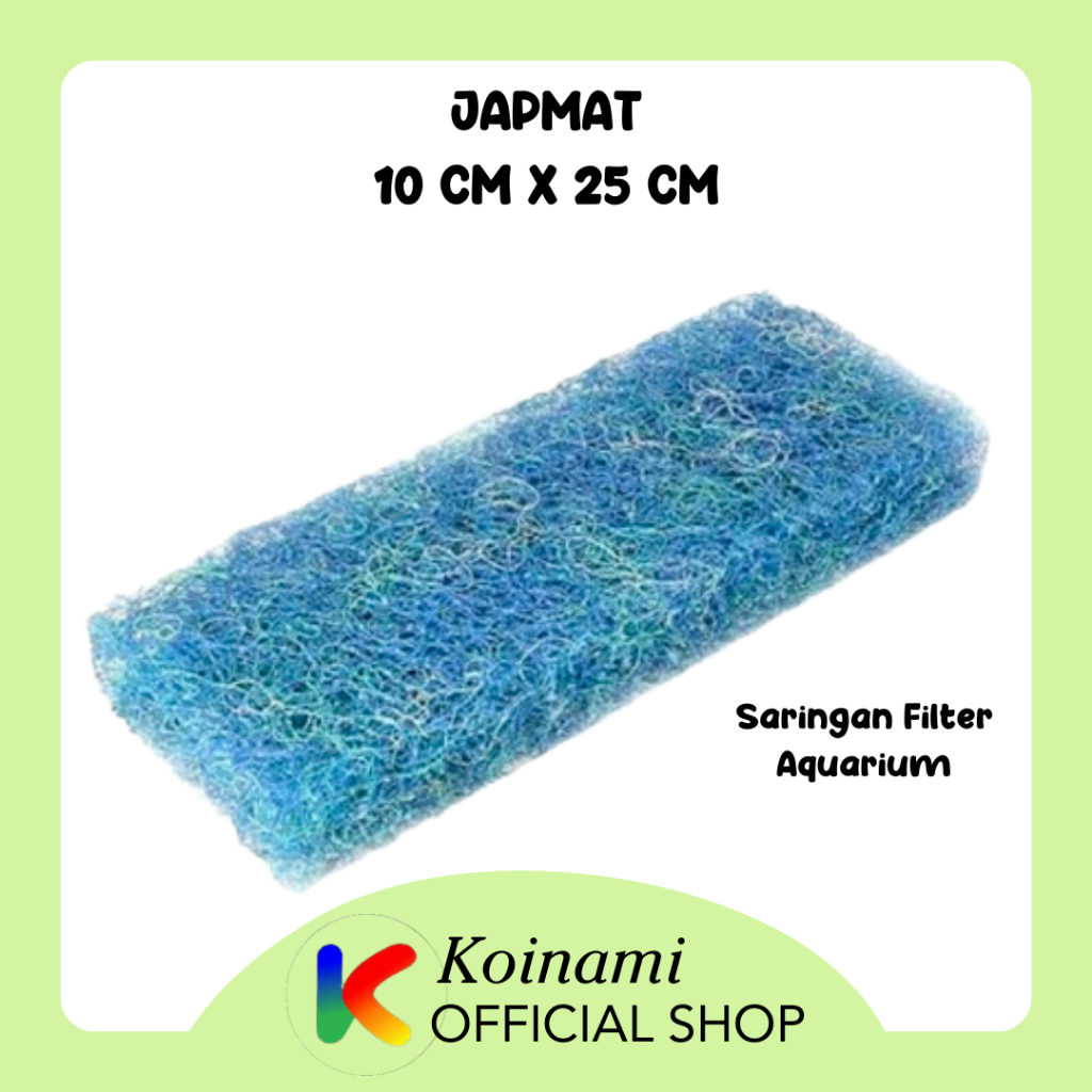 JAPMAT 10cm x 25cm / SARINGAN FITER AQUARIUM / KOLAM IKAN