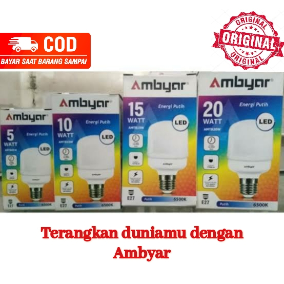 Ready Lampu LED ambyar 10watt lampu ruangan interior murah meriah terang awet SNI