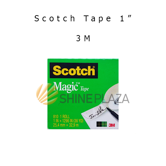 

Scotch Magic Tape 3M 810 Invisible 1 Inch - Solasi 24mm Bisa Ditulis