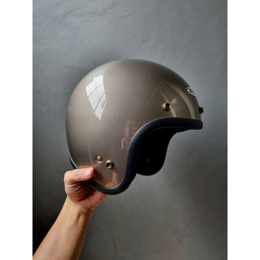 Helm Zeus 385C zeus 385 C zeus retro zeus classic TANPA KACA VISOR