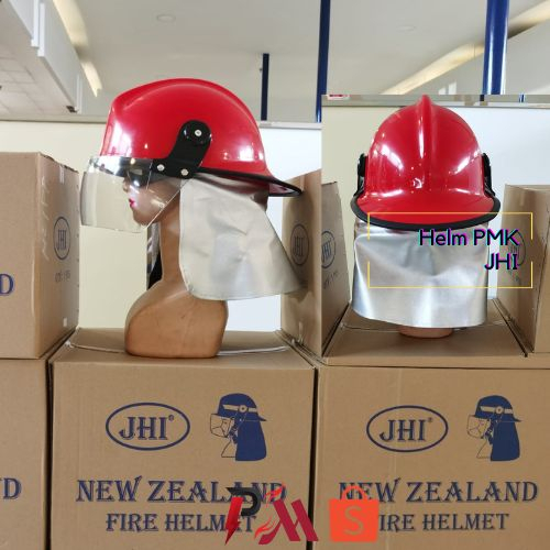 HELM PMK JHI PELINDUNG KEPALA FIRE FIGHTER HELMET MERAH APD REGU PEMADAM KEBAKARAN