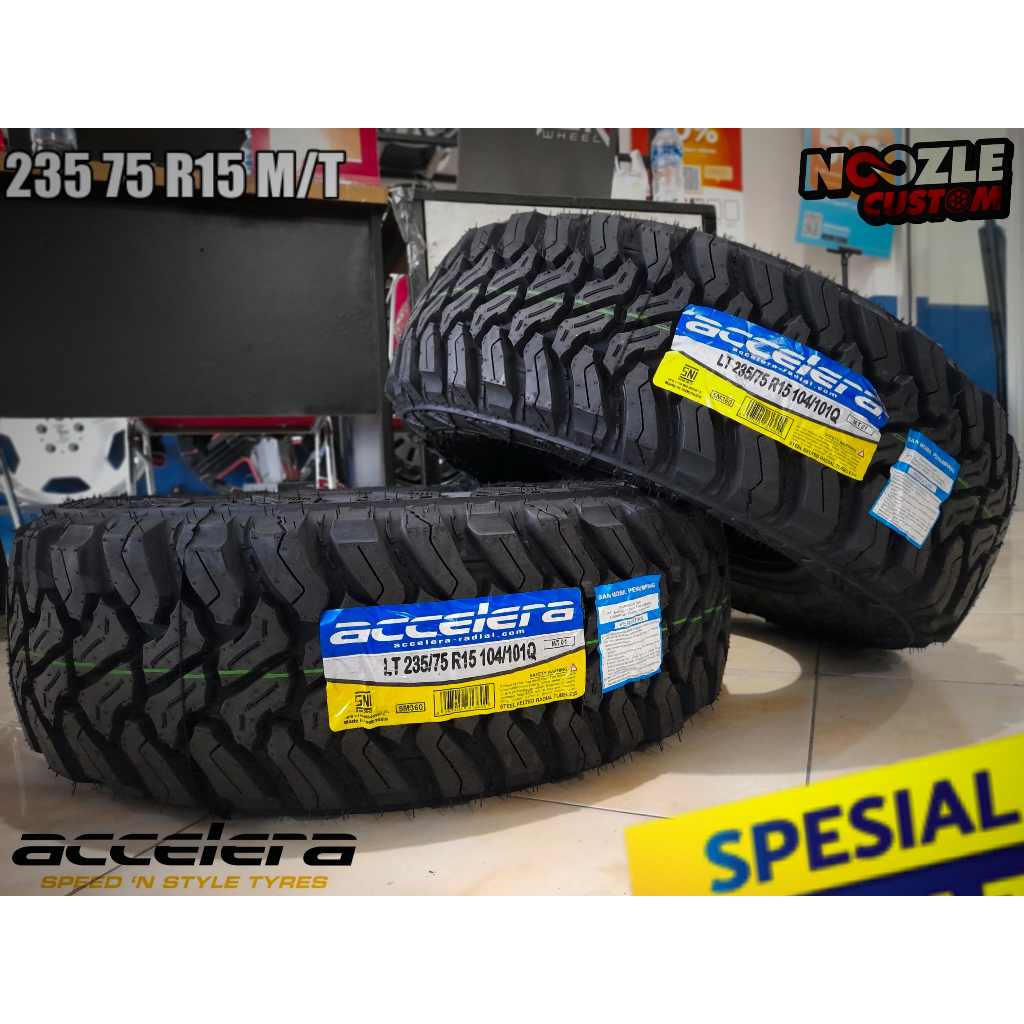 BAN MOBIL KATANA R15 MT ACCELERA 235 75 R15 BAN LUAR RING 15 TUBLES