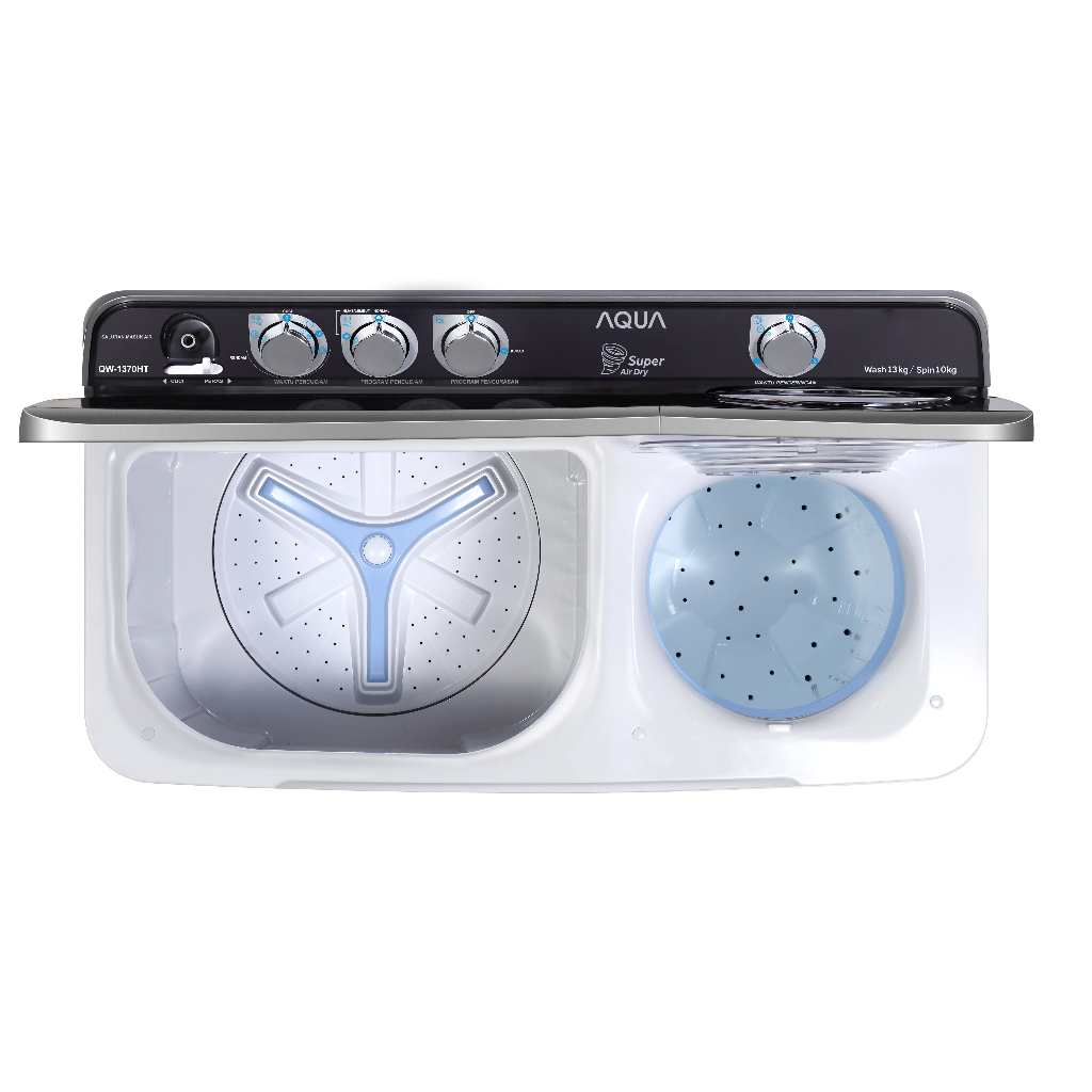 MESIN CUCI AQUA QW-1370HT 2 TABUNG 13 KG