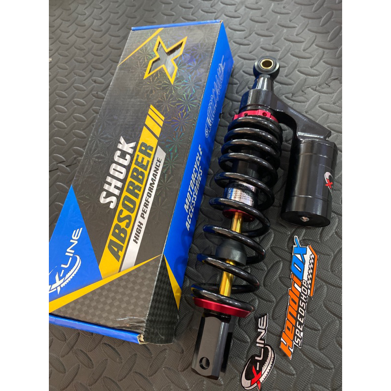 shock xline tabung black as gold ukuran 330 vario 125/150