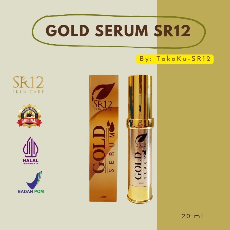 GOLD SERUM SR12 ~ SERUM COLLAGEN & SERBUK EMAS UNTUK WAJAH ANTIAGING ANTI KERIPUT