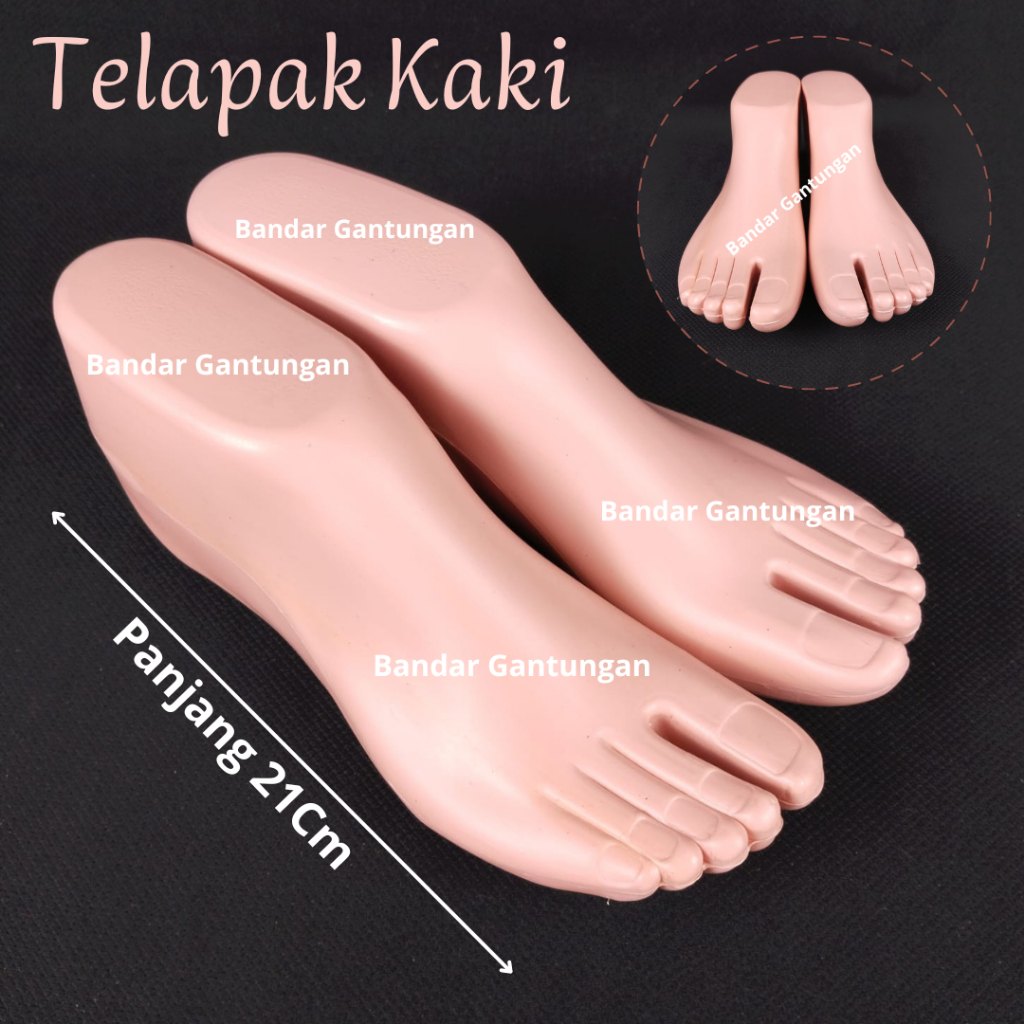 Manekin Telapak Kaki Display Sandal Sepatu Wanita / Patung Telapak Kaki / Patung Kaki Cewek-PSG