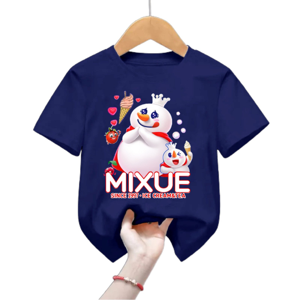 kaos anak perempuan  MIXUE 2-11 TAHUN