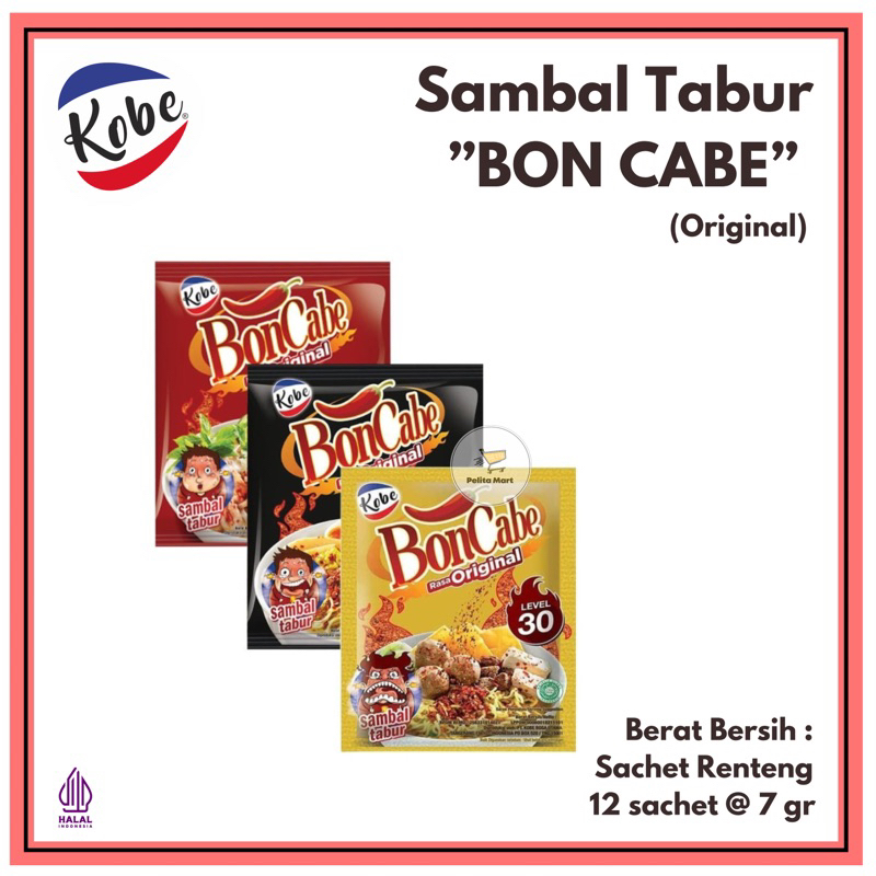 

BON CABE Sambal Tabur (Renteng isi 12 sachet @ 7 gr)