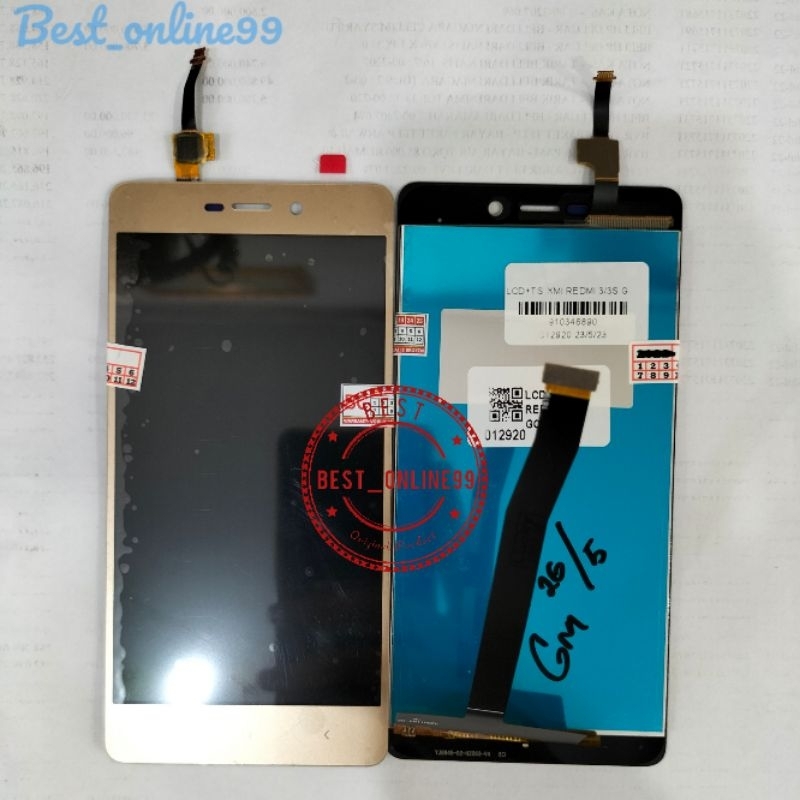 LCD+TOUCHSCREEN XIAOMI REDMI 3/3S GOLD AAA+