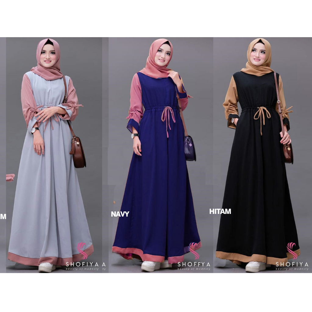 Maxi RENATA Gamis Syari Tanpa Hijab