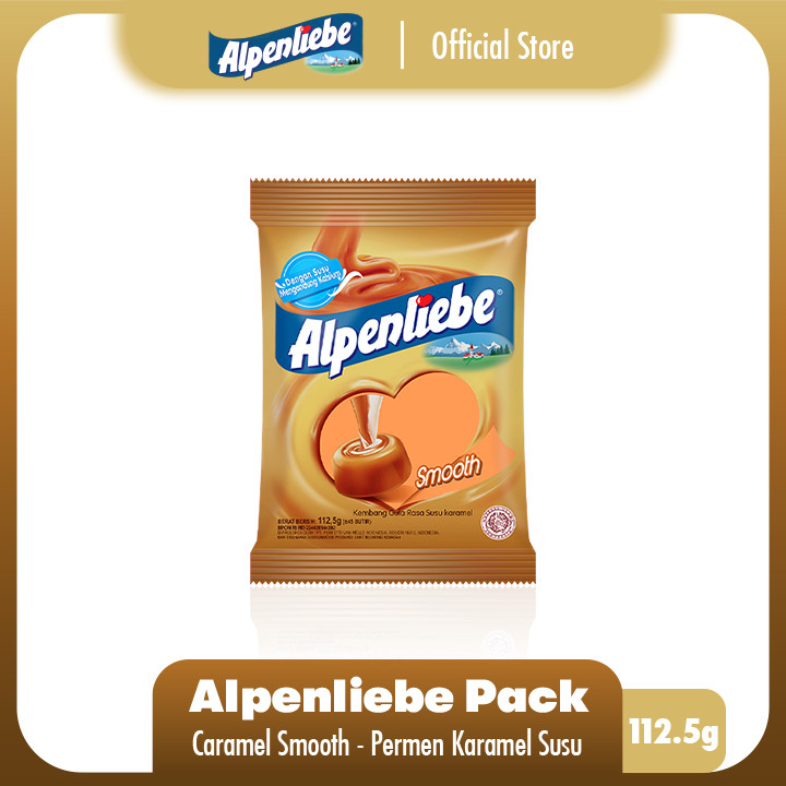 Alpenliebe Caramel Smooth Pack 112.5g - Permen Rasa Karamel Susu 1pcs