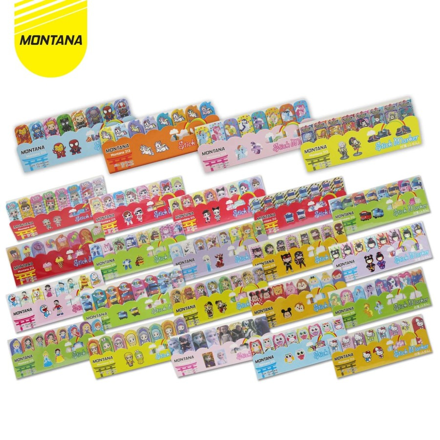 Memo Stick stiker / Sticky Note / Memo Pad Notes Tempel  / pembatas buku / pemisah halaman Montana 213 Murah Meriah