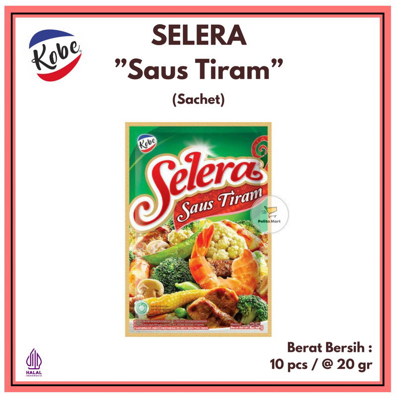 

KOBE Saus Tiram Selera (Renteng isi 10 sachet @ 20 gr)