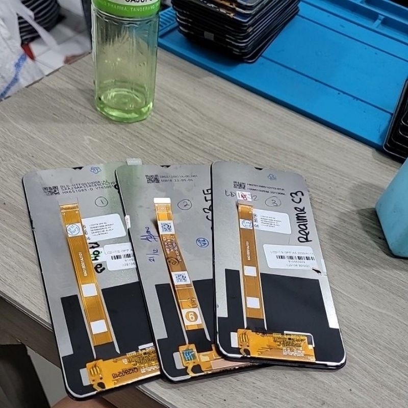 lcd bekas second realme c3