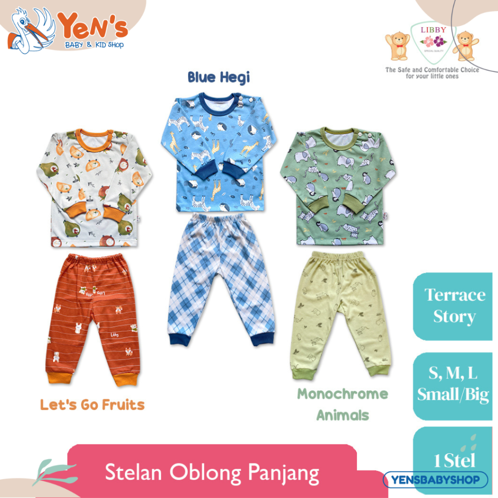 LIBBY Stelan Oblong Panjang Motif Terrace Story (1 stel)