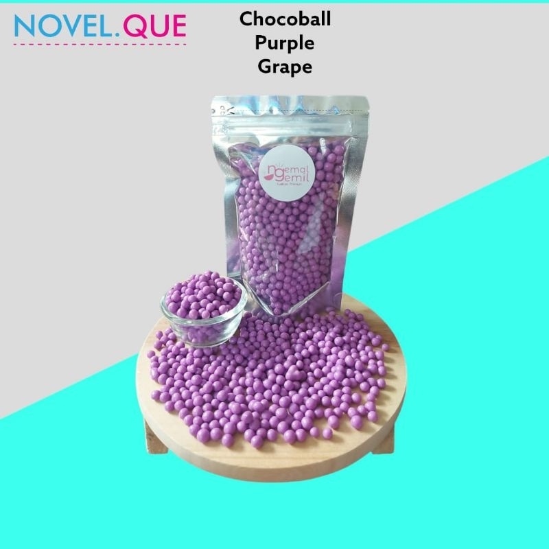 

Pouch Chocoball Purple Grape Sprinkle Bola Ungu Topping Donut Kue Kuakitas Premium