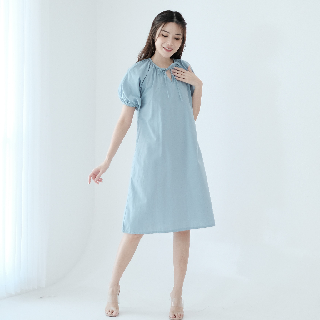 Ladybydiana ELYSIA HOMEYDRESS Mini Dress Korean Style V Neck