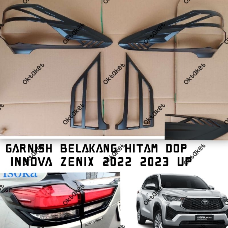 garnish lampu belakang Innova Zenix 2022 2023 2024 Hitam Dop