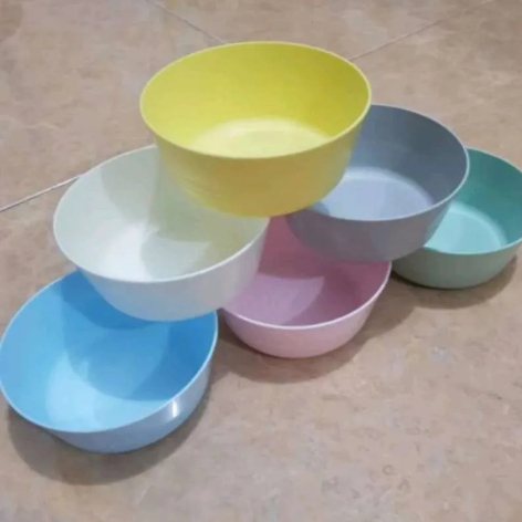 Set Mangkok Ikea Isi 6 Warna Warni Mangkok Mini Plastik Food Grade Mangkuk Makan Anak BPA Free