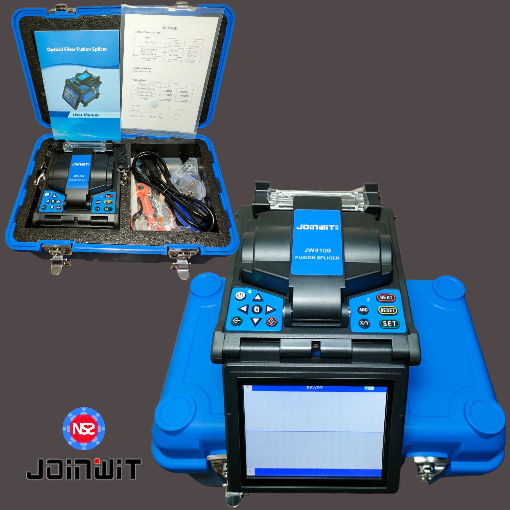 fusion splicer joinwit jw4109 old model, splicing jw 4109, alat sambung fiber optik