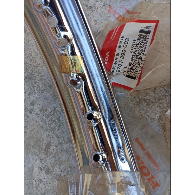 VELG RING 160 x 18 original ahm NOS HONDA WIN 100 ORIGINAL HM TENGAH