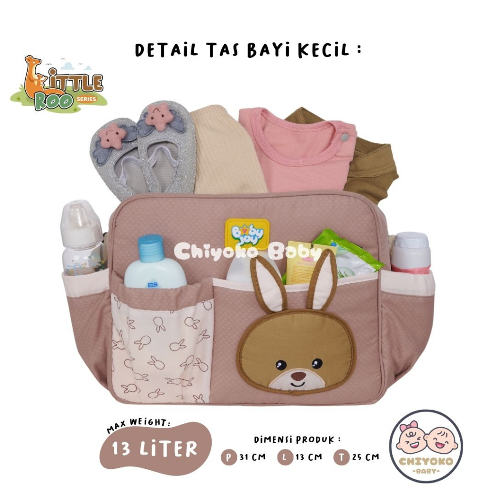 LITTLE ROO SERIES - Tas Bayi Besar + TBS Merk BABY JOY - BJT1050 / Tas Bayi Medium BJT1049 / Tas Bayi Kecil BJT1048