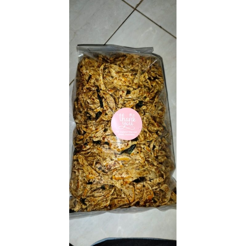 

Basreng Pedas Premium daun jeruk 1kg