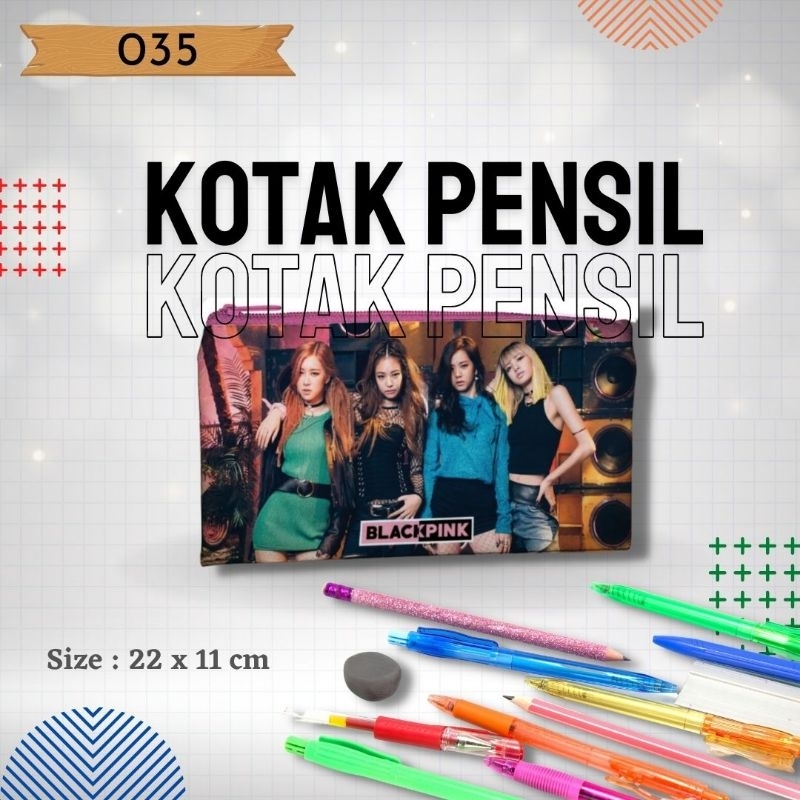 

Tempat Pencil, Pena untuk TK,SD,SMP,SMA,dan Mahasiswa Gambar BlackPink 035 Serbaguna Murah Dan Kualitas Terjamin.