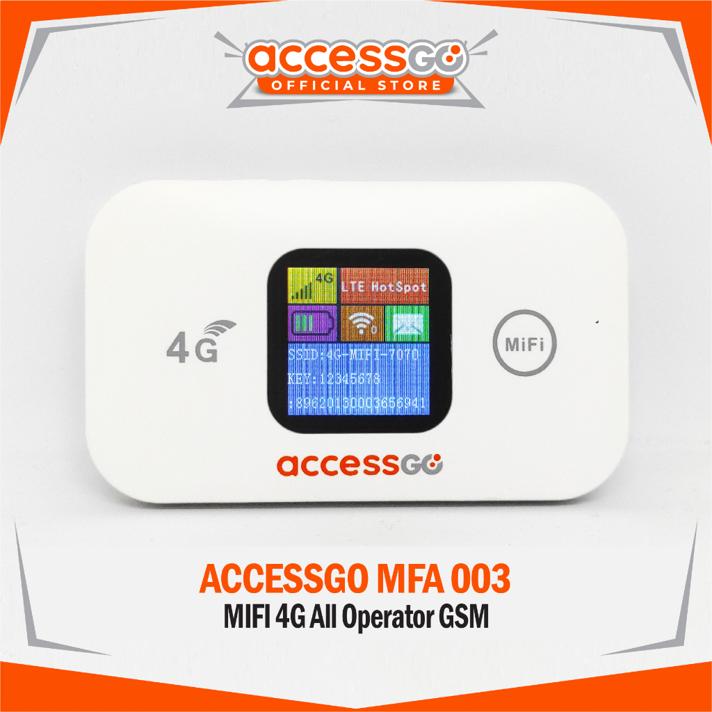 Modem wifi AccessGo MiFi MFA-003 4G With Display All Operator GSM SMARTFREN