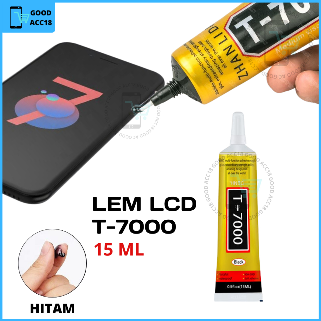 LEM Touchscreen LCD 15ml T-7000 Hitam B-7000 Bening