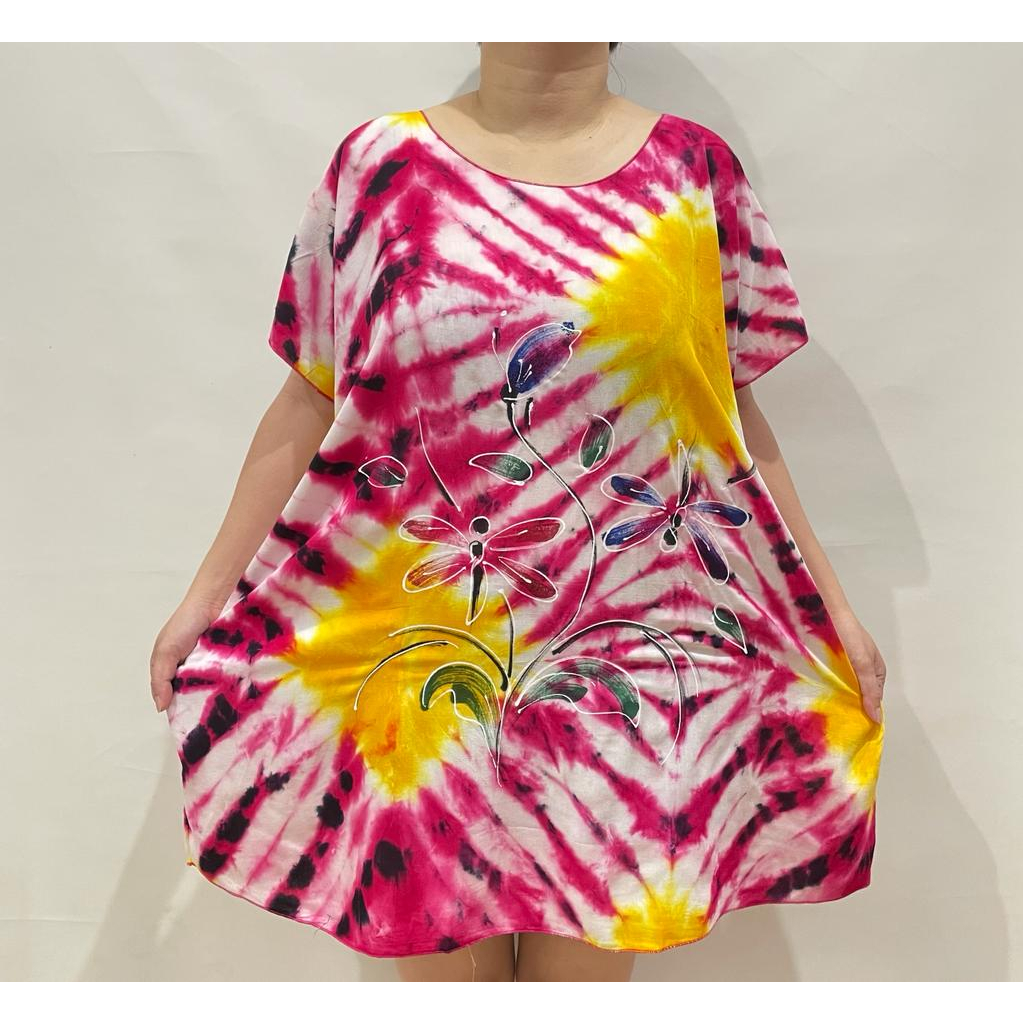 BAJU BALI BLUS LUKIS SUPER JUMBO SZ XXXXL NR/E POLOS REAL PICT
