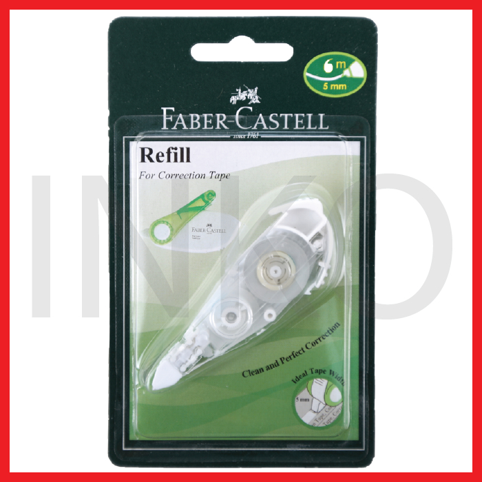 

FABER CASTELL CORRECTOIN TAPE REFILL 5MM