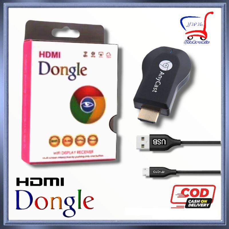 Dongle Anycase TV Display 4K 1080 SUPER HD Wireless Wifi Anycast  / Wifi Display / TV Dongle / Miracast / Video M4 M9 PLUS MEDIATECH PROMO SEN