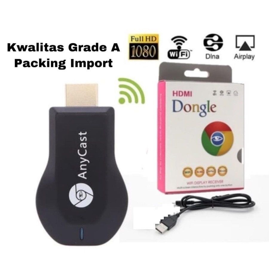 Dongle Anycase TV Display 4K 1080 SUPER HD Wireless Wifi Anycast  / Wifi Display / TV Dongle / Miracast / Video M4 M9 PLUS MEDIATECH PROMO SEN