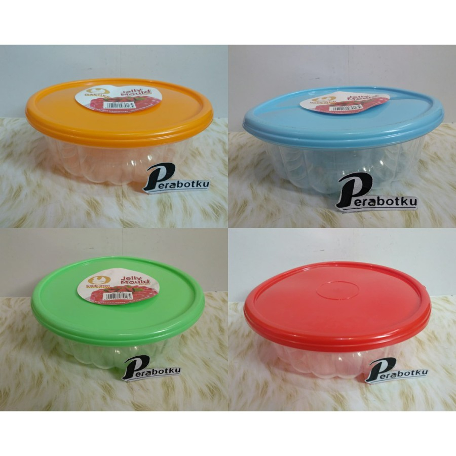 Cetakan Jelly +Tutup Plastik JM-118-L GoldenHen / Cetakan Puding / Tempat Ager / cetakan Agar-agar