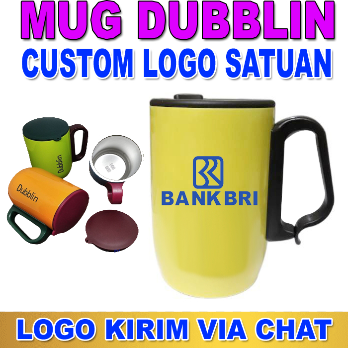 [ Tumbler Custom] Mug Gelas Dubblin Cangkir Kopi Teh Thermos Tahan Panas Dublin