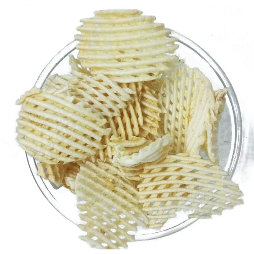 

Kerupuk India / Camilan / DRIED POTATO JAALI WAFER 200 GM