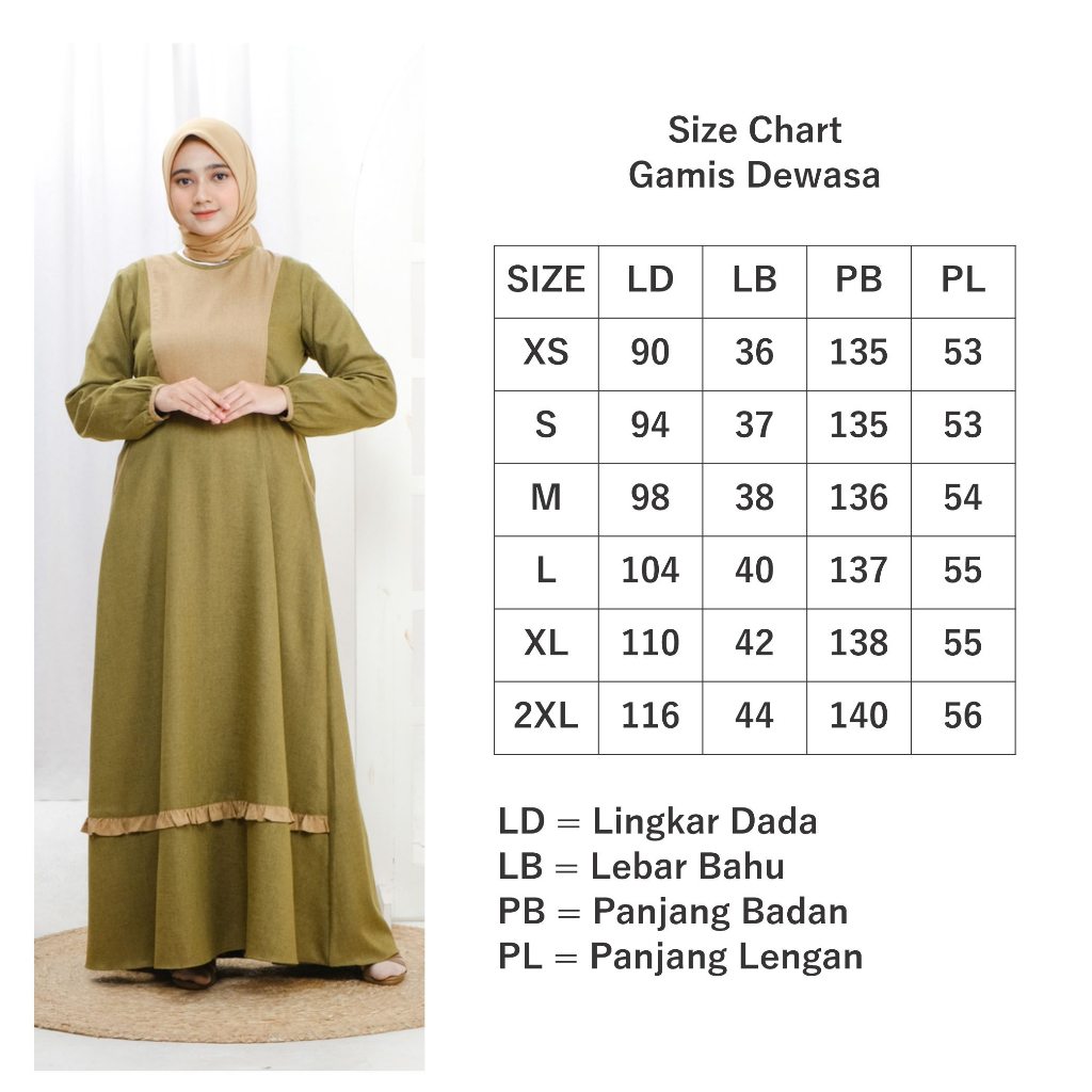 Mufatih Sarimbit Keluarga Couple Family Set Lebaran Azran Hijau Olive