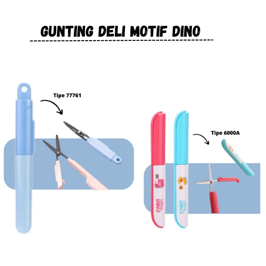 

Gunting Deli / Gunting Motif Dino / Gunting Untuk Anak / Gunting Portabel - ATK