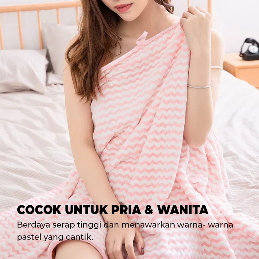 Handuk Mandi Towel Penutup Badan Anduk Dewasa Pengering Tubuh Rambut Basah Untuk Mandi Halus Lembut Handuk Microfiber | GROSIRXPRESS