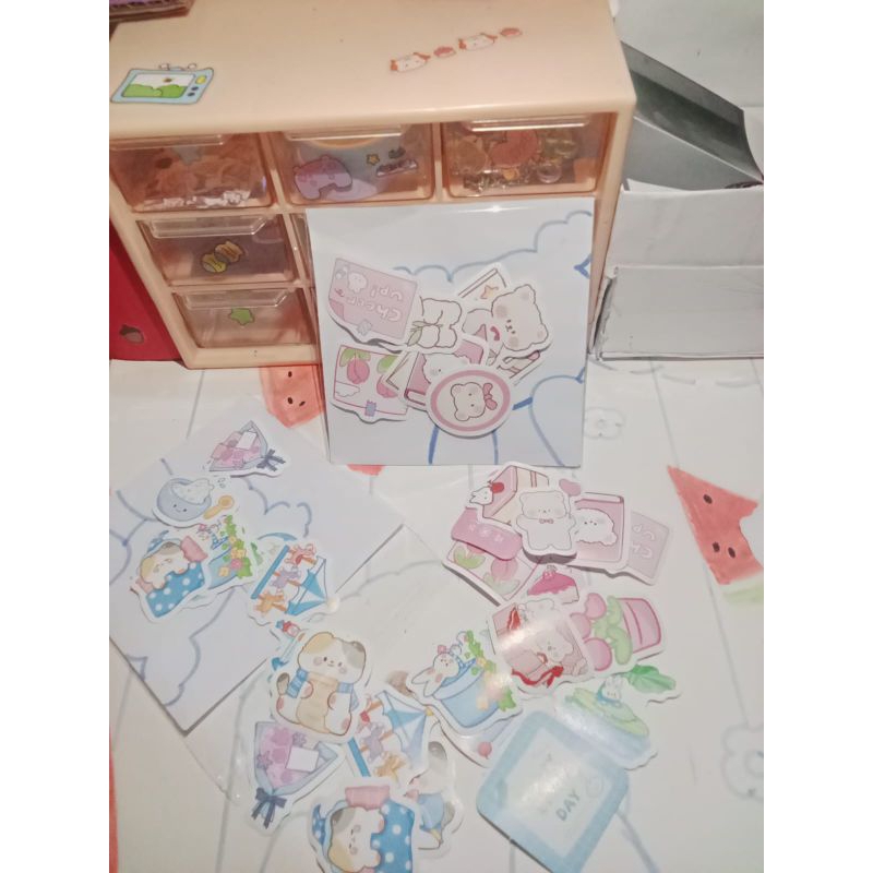 

[10psc] Stiker Kawai Deco Sharing murah satuan