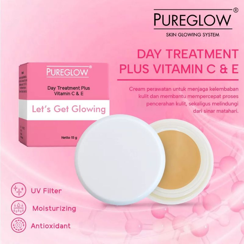 Pureglow day treatment plus vit C / day cream pencerah wajah