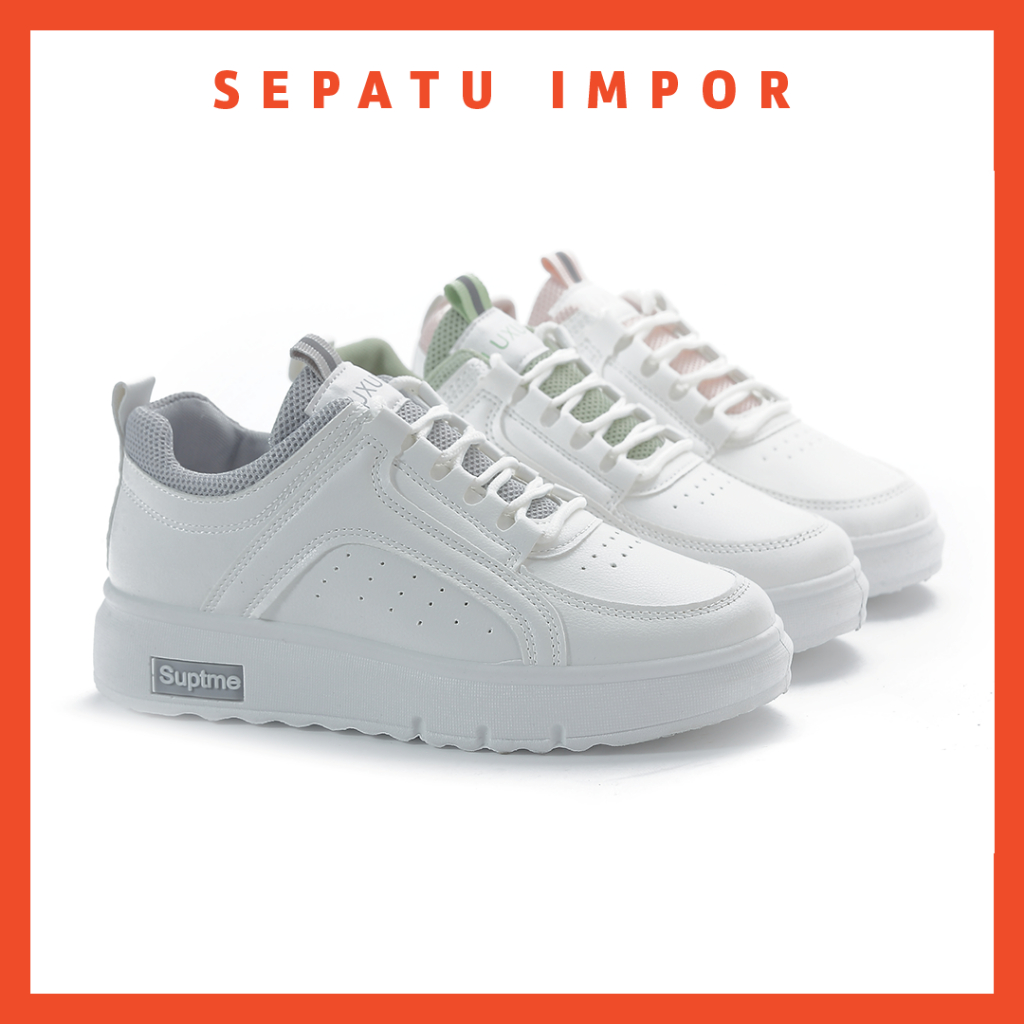 FREE KOTAK SEPATU!!! SALE!!! TAEYEON SEPATU WANITA SNEAKERS FASHION IMPORT KOREA TRENDING - K198