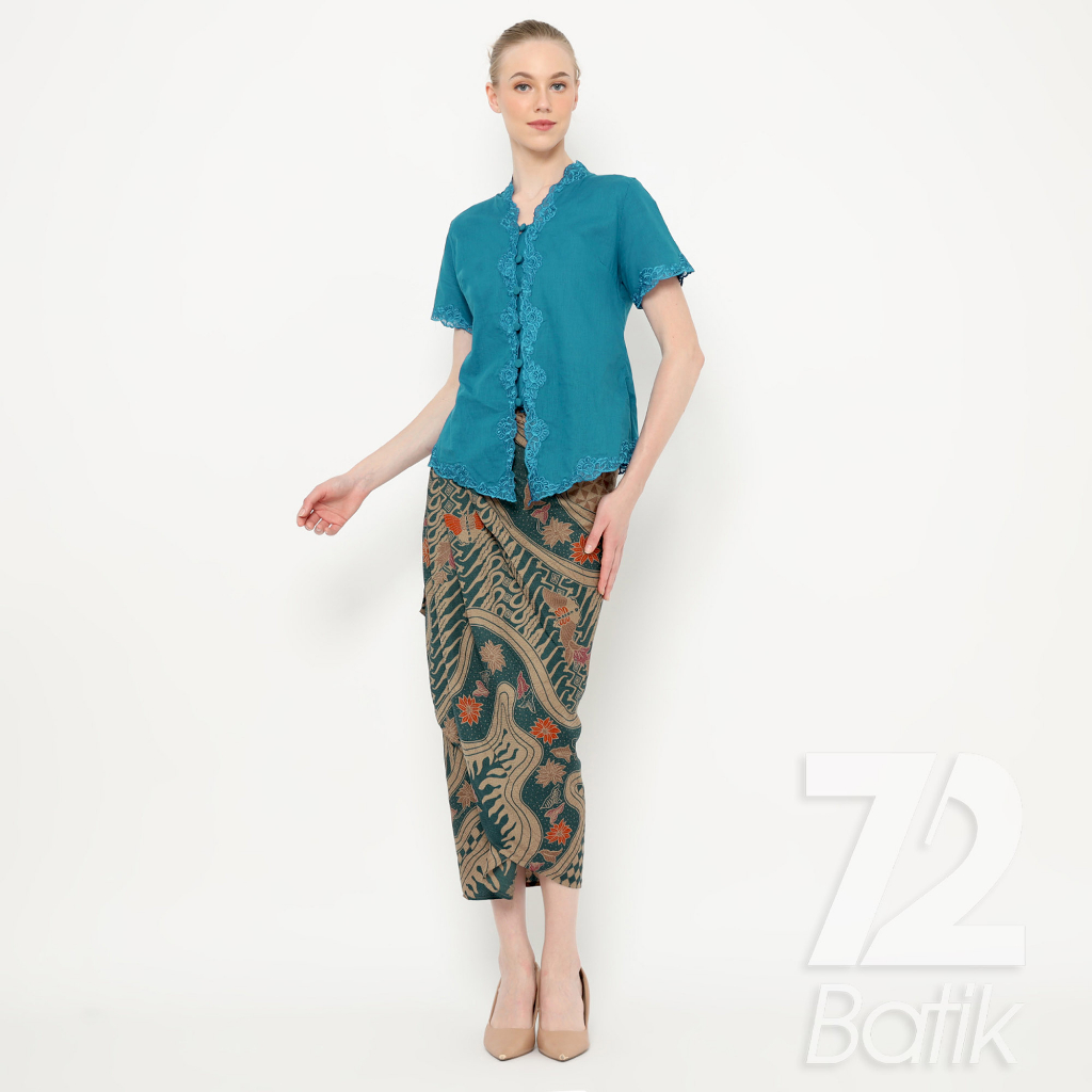 ROK BATIK SPAN Aurora Skirt Lilit Kebaya Instan Modern Wanita Motif Sungai Kupu Warna Biru 723190 Cap 72 - Rok Batik Lilit Bawahan Skirt Kamen Kebaya Songket Batik Panjang Plisket Span Instan Jadi Bali Lembaran Premium Modern Untuk Wanita Kondangan