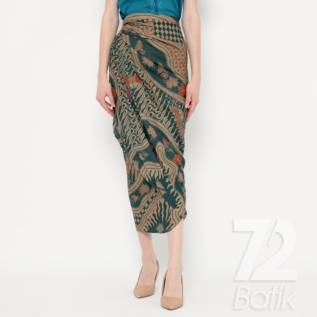 ROK BATIK SPAN Aurora Skirt Lilit Kebaya Instan Modern Wanita Motif Sungai Kupu Warna Biru 723190 Cap 72 - Rok Batik Lilit Bawahan Skirt Kamen Kebaya Songket Batik Panjang Plisket Span Instan Jadi Bali Lembaran Premium Modern Untuk Wanita Kondangan