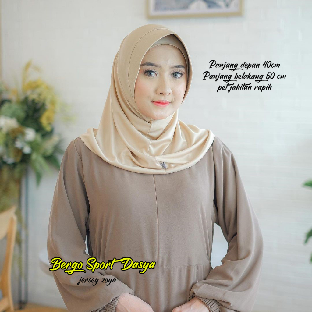 BERGO PENDEK HIJAB SPORT JERSEY