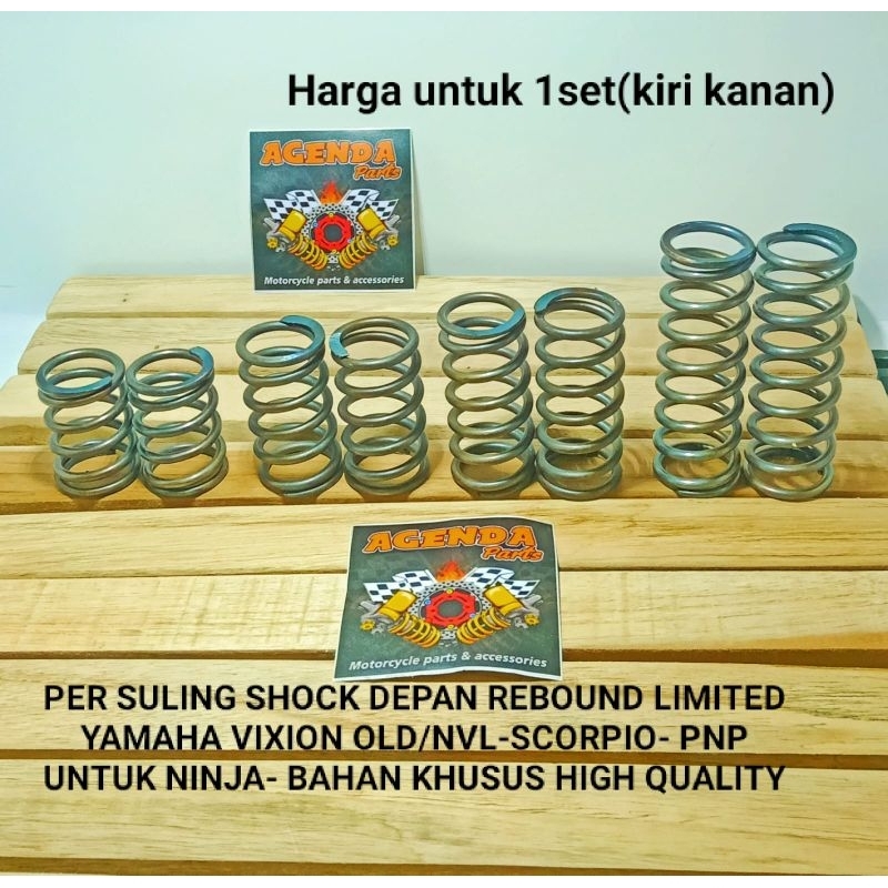 PER SULING SHOCK DEPAN REBOUND LIMITED YAMAHA VIXION OLD/NVL-SCORPIO- XMAX/NEW XMAX-PNP UNTUK NINJA- BISA UNTUK DWONSIZE JUGA-BAHAN KHUSUS HIGH QUALITY