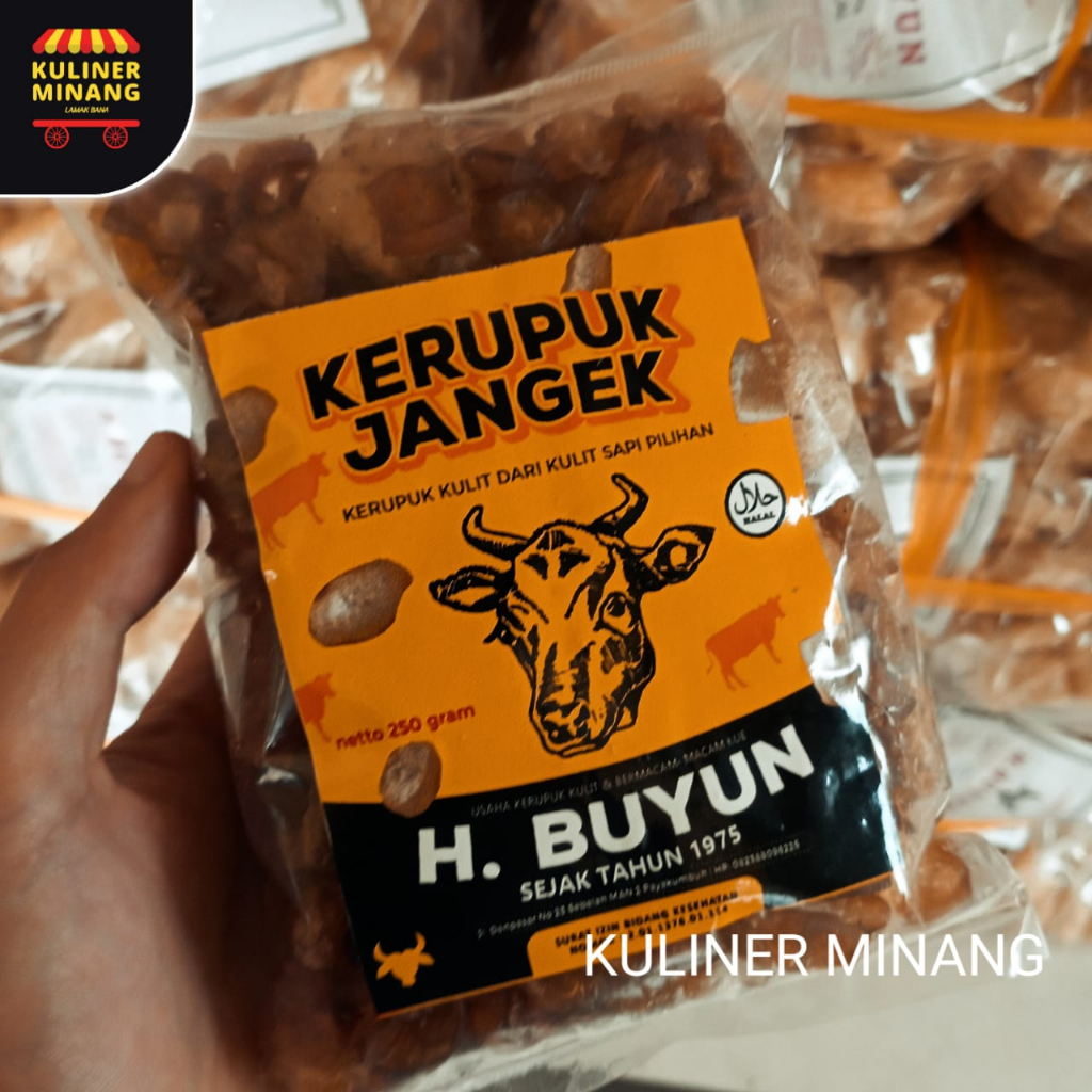 

Kerupuk Jangek Jangat Mentah Latuah Asli H. Bu Yun Buyun Oleh Oleh Cemilan Makanan Payakumbuh Padang Khas Pariaman Jajanan urang awak Snack Kuliner Minang Kabau Murah Gurih Renyah Spicy Resmi 100% Halal Original AX01