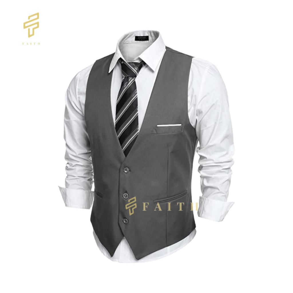 Sale Faith - Rompi Jas Dewasa Warna Abu Tua Rompi Jas Pria Dewasa Vest Pria Rompi Pria