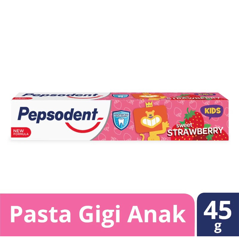 PEPSODENT KIDS PASTA GIGI STROWBERRY 45G